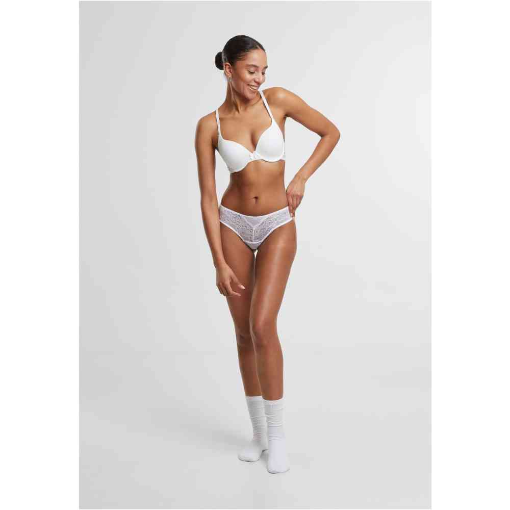 Urban Classics - Padded with Lace at Back BH - Wit